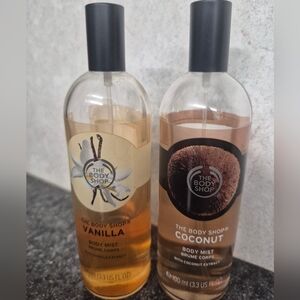 The Body Shop Vanilla and Coconut Body Mist Duo